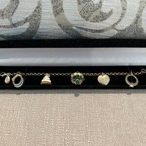 Juicy Couture Gold Wedding Charm Bracelet